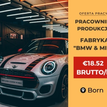 PRACOWNIK PRODUKCJI BMW/MINI COOPER.