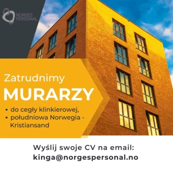 MURARZ (CEGŁA KLINKIEROWA) w Norwegii (Kristiansand)