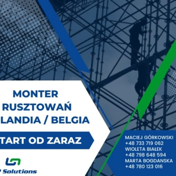 Monter rusztowań
